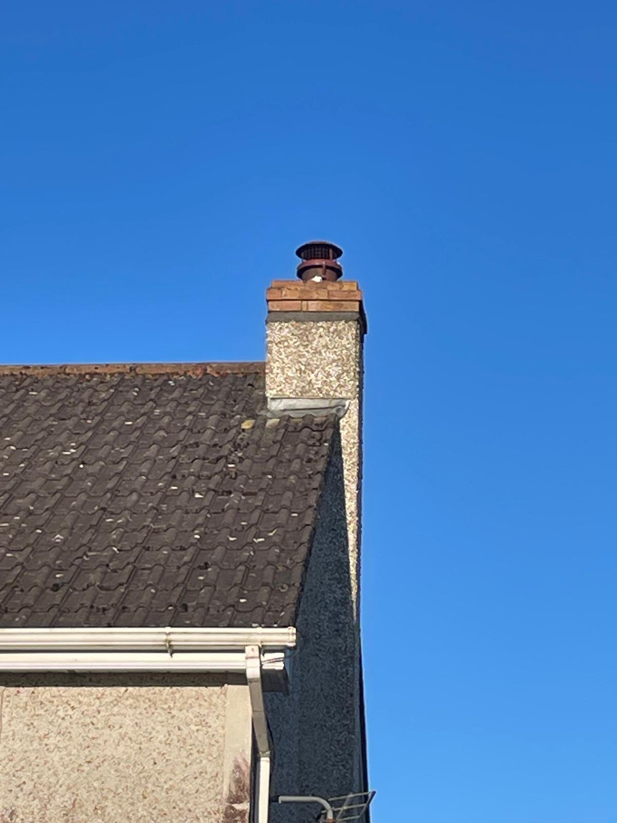 Lead flashing repair to a chimney for a House in Meath