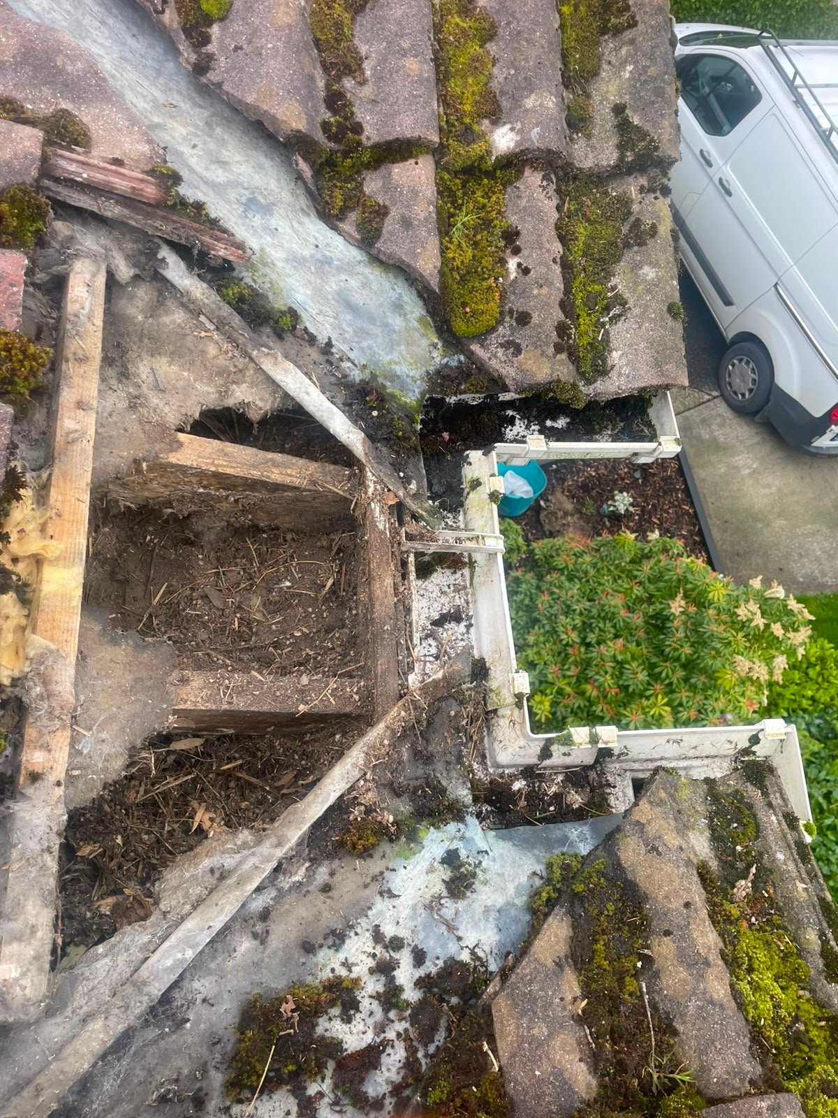 Emergency roof repair in Meath into roof gutter